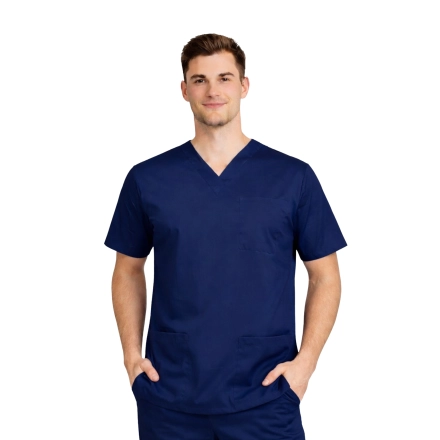 Bluza chirurgiczna męska granatowa elastyczna roz. M – bluza chirurgiczna – odzież medyczna